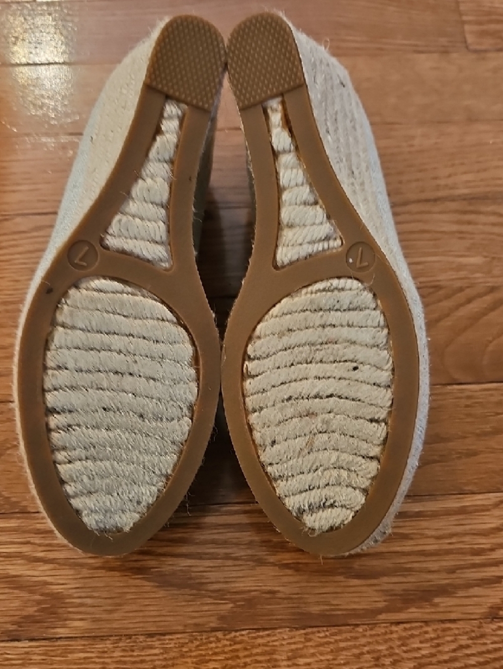 J. Crew Beige Woven Espadrille Wedges - Picture 5 of 7